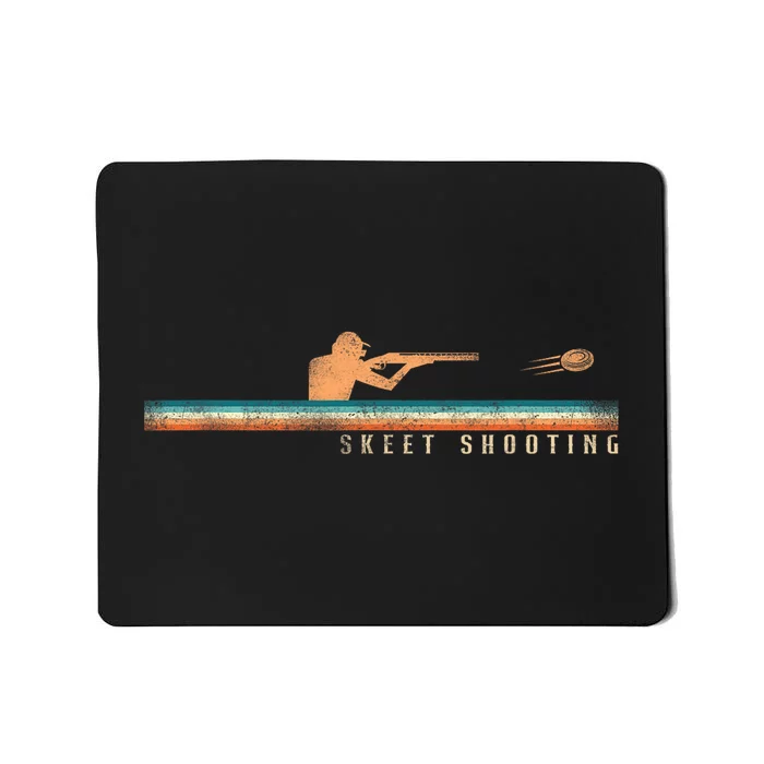 Shotgun Skeet Trap Clay Pigeon Shooting Retro Vintage Skeet Mousepad