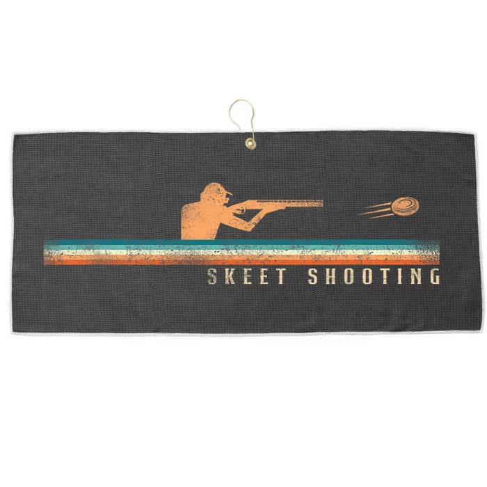 Shotgun Skeet Trap Clay Pigeon Shooting Retro Vintage Skeet Large Microfiber Waffle Golf Towel