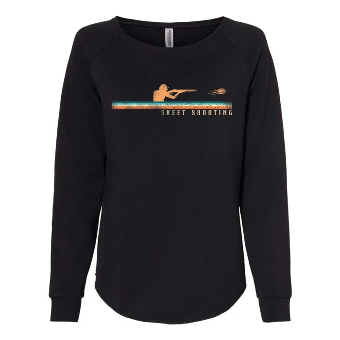 Shotgun Skeet Trap Clay Pigeon Shooting Retro Vintage Skeet Womens California Wash Sweatshirt