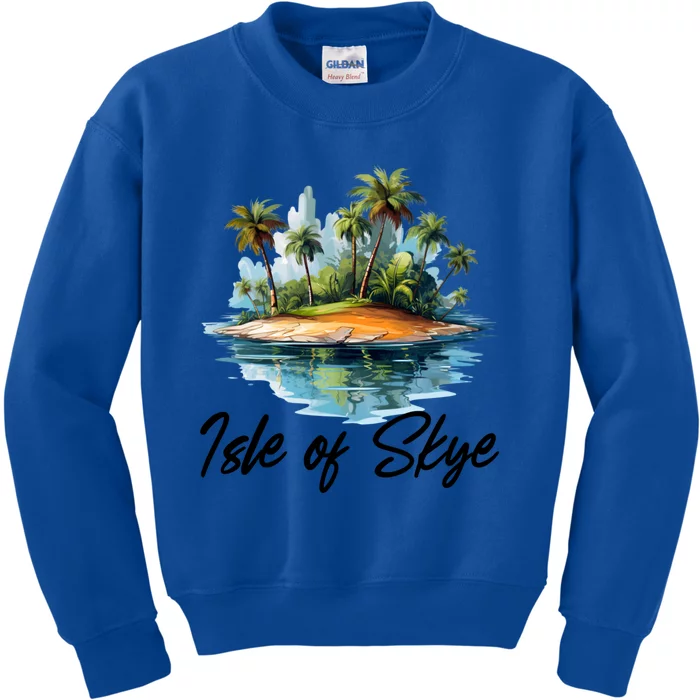 Skye Scotland Travel Landscape Tourism Funny Gift Kids Sweatshirt