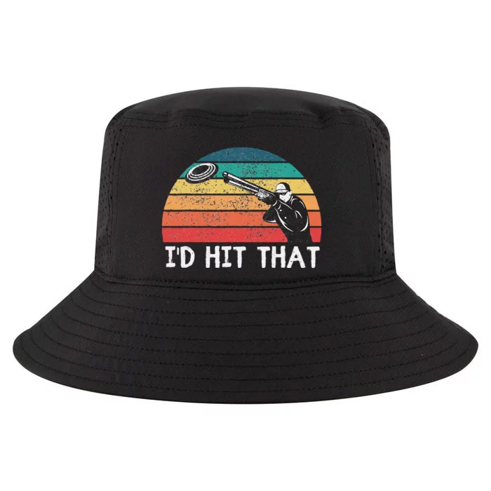 Skeet Shooting Trap Sporting Clay Target I'd Hit That Cool Comfort Performance Bucket Hat