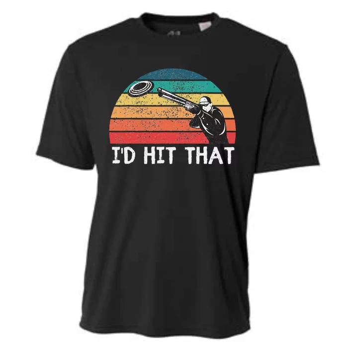 Skeet Shooting Trap Sporting Clay Target I'd Hit That Cooling Performance Crew T-Shirt