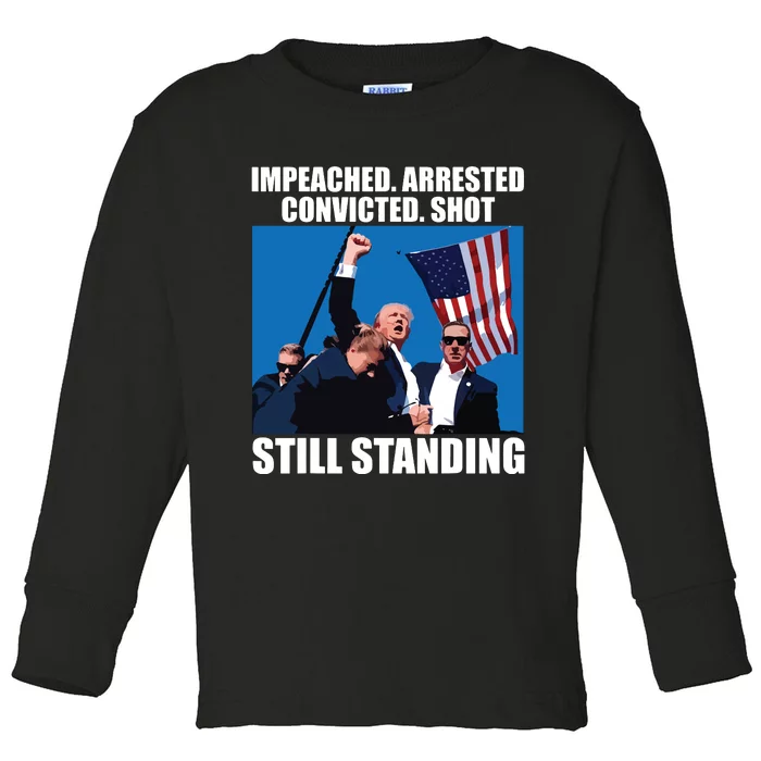 Still Standing Trump Toddler Long Sleeve Shirt