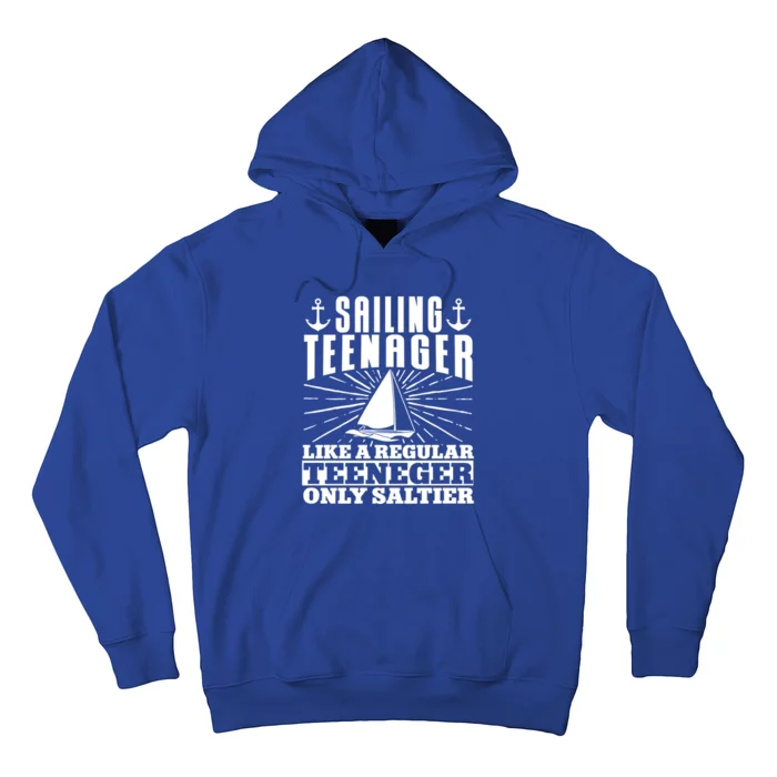 Sailboat Sailing Teenager Boat Boating Gift Hoodie