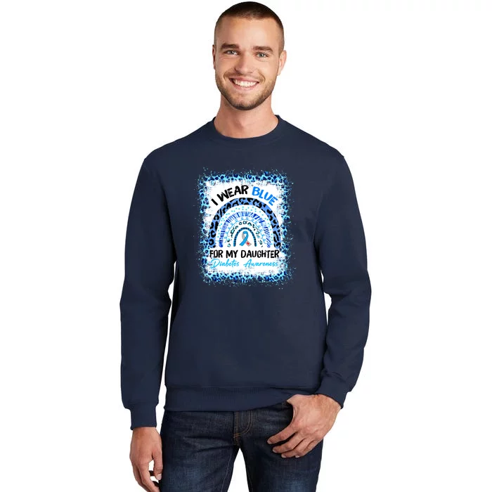 Support Squad Type 1 Diabetes Awareness T1D Blue Ribbon Sweatshirt