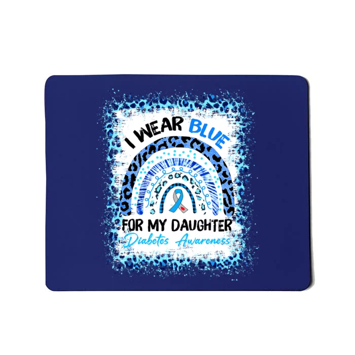 Support Squad Type 1 Diabetes Awareness T1D Blue Ribbon Mousepad