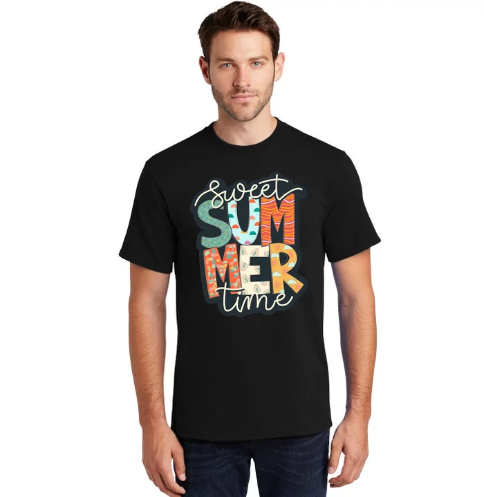 Sweet Summer Time Retro Vintage Graphic Tall T-Shirt