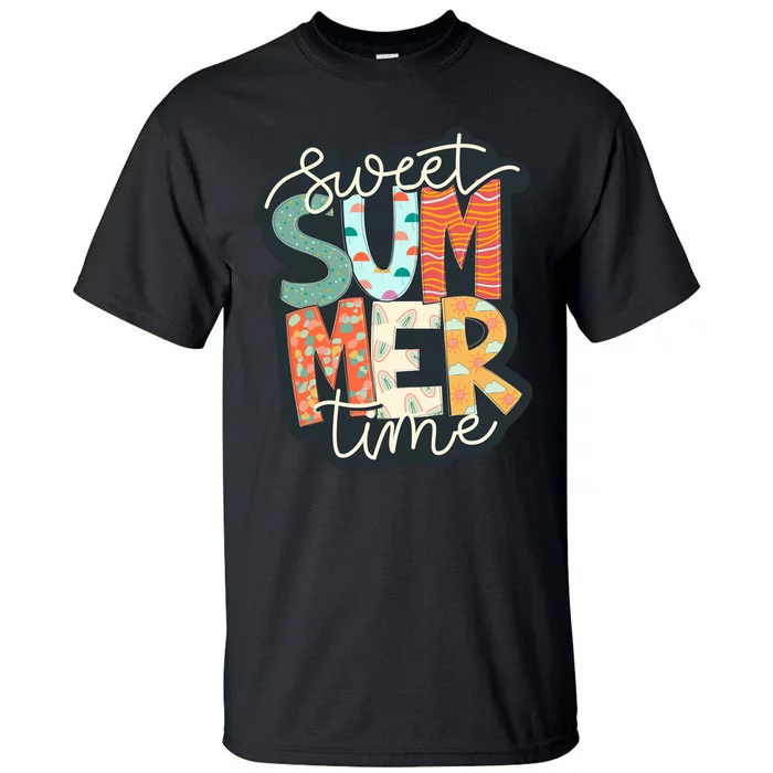 Sweet Summer Time Retro Vintage Graphic Tall T-Shirt