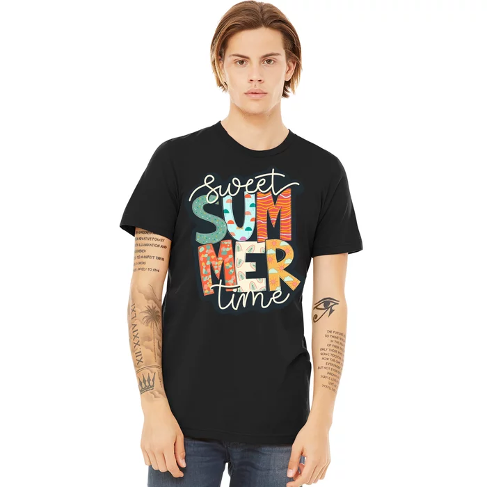 Sweet Summer Time Retro Vintage Graphic Premium T-Shirt