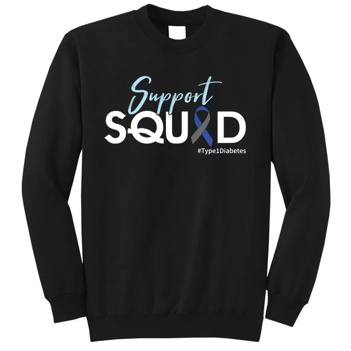 Support Squad Type 1 Diabetes Awareness Sweatshirt