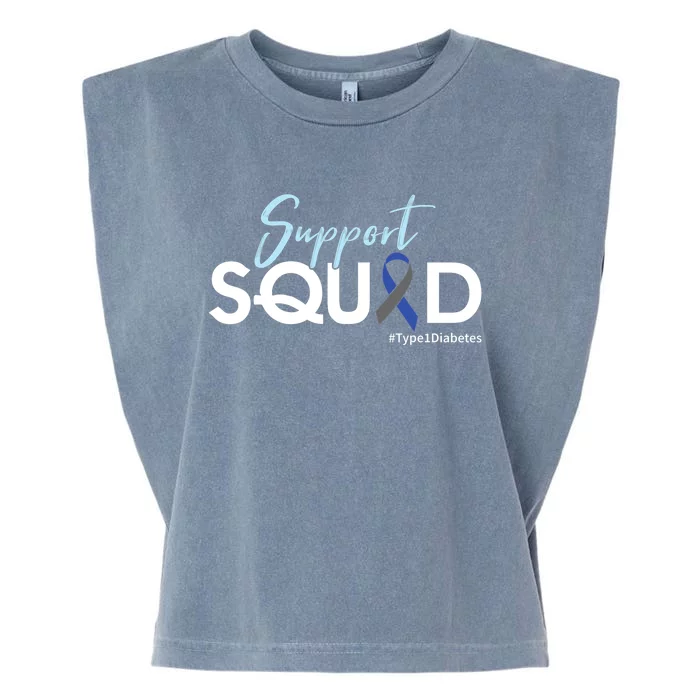 Support Squad Type 1 Diabetes Awareness Garment-Dyed Women's Muscle Tee