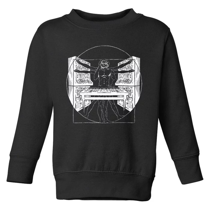 Synthesizer Synth Techno Music Cool Synthesizer Toddler Sweatshirt