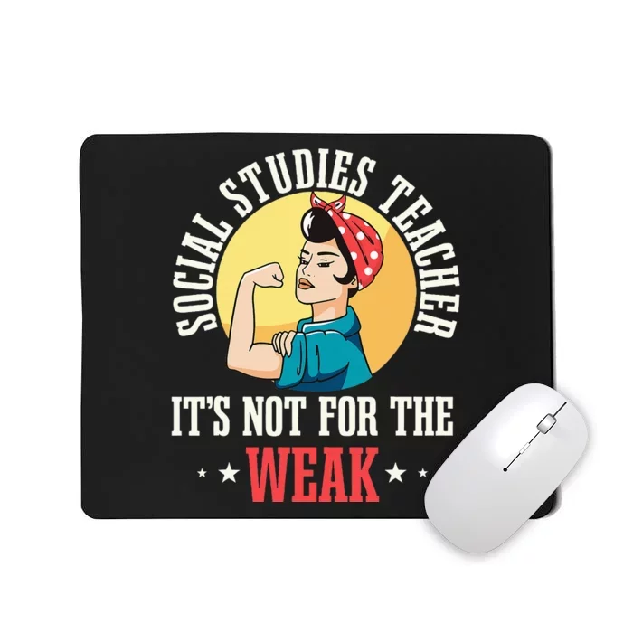 Social Studies Teacher School Educator Professor Worker Mousepad