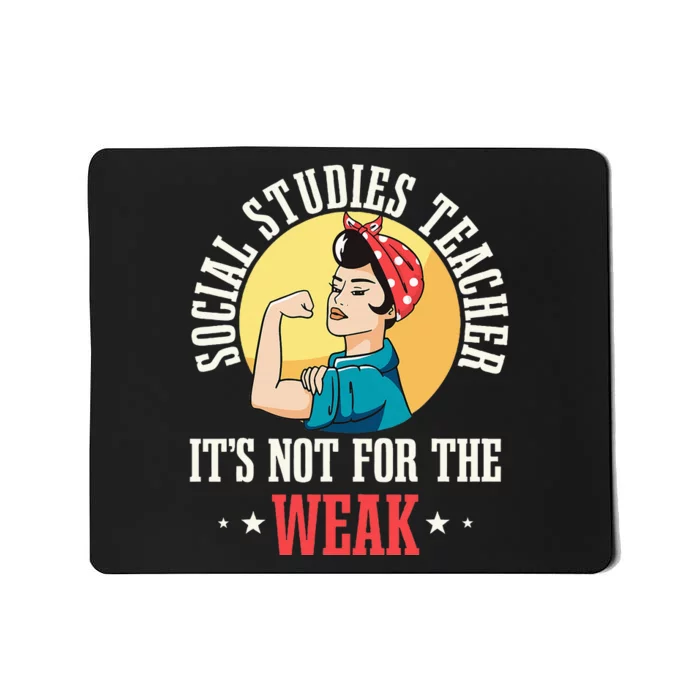 Social Studies Teacher School Educator Professor Worker Mousepad