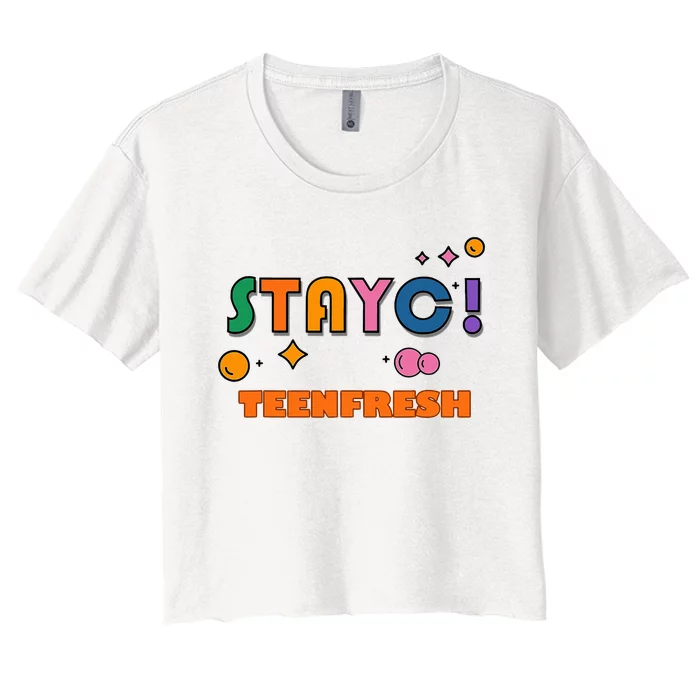 Staycteenfresh Women's Crop Top Tee