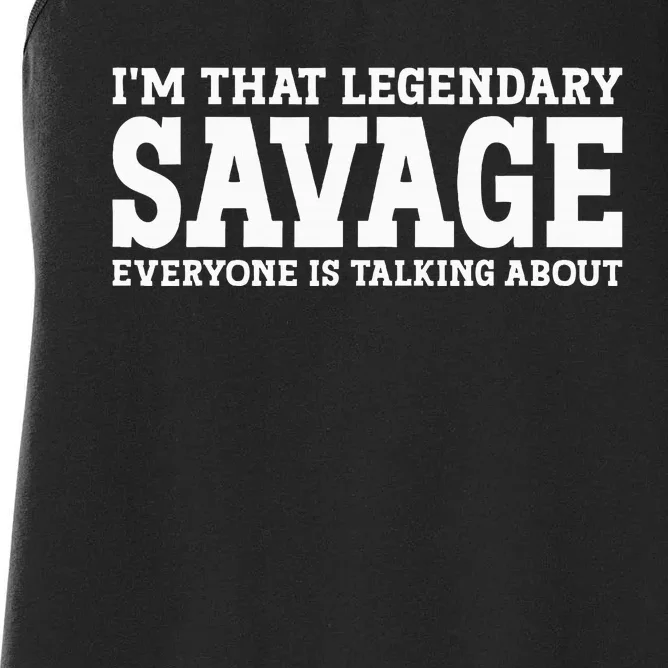 Savage Surname Team Family Last Name Savage Women's Racerback Tank