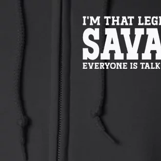 Savage Surname Team Family Last Name Savage Full Zip Hoodie