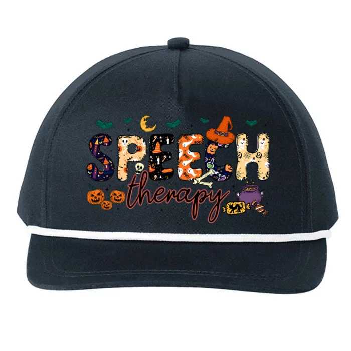 Slp Speech Therapist Halloween Snapback Five-Panel Rope Hat