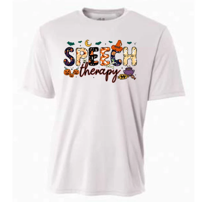 Slp Speech Therapist Halloween Cooling Performance Crew T-Shirt