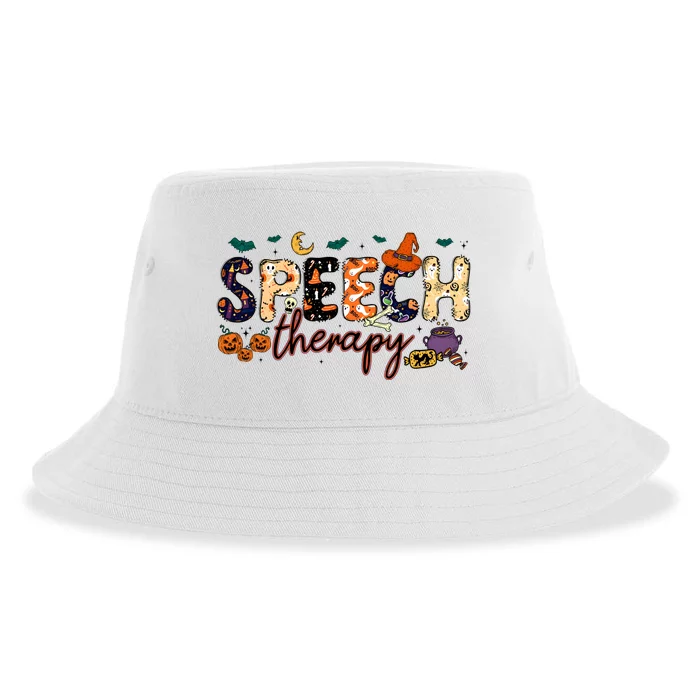 Slp Speech Therapist Halloween Sustainable Bucket Hat