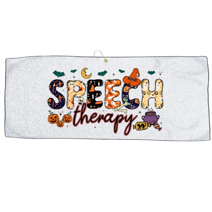 Slp Speech Therapist Halloween Large Microfiber Waffle Golf Towel