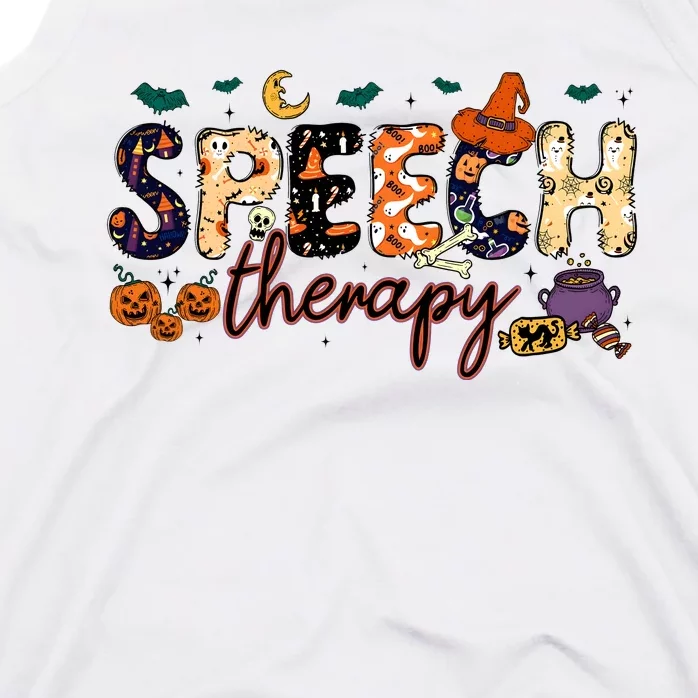 Slp Speech Therapist Halloween Tank Top