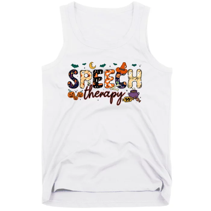 Slp Speech Therapist Halloween Tank Top