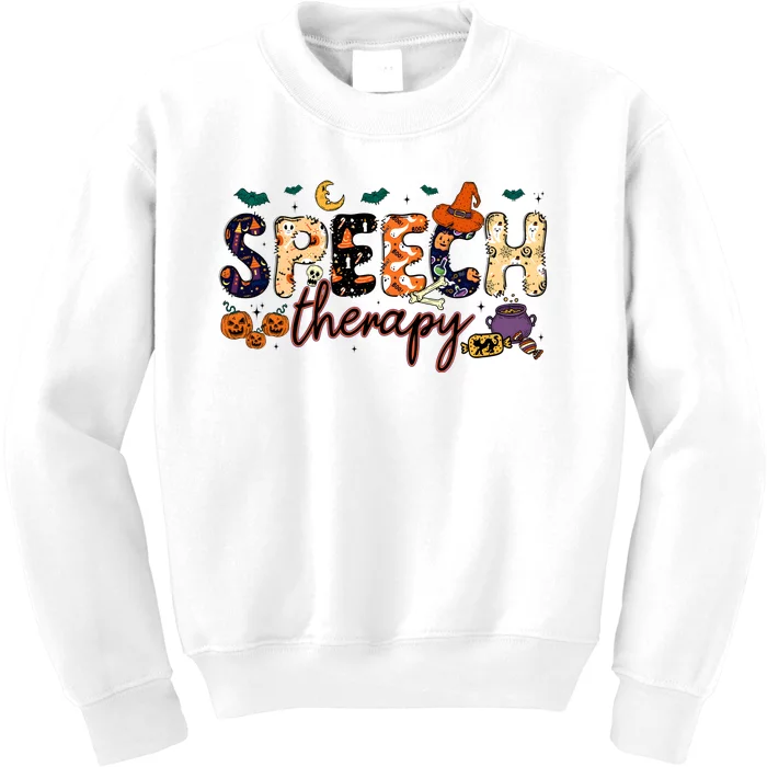 Slp Speech Therapist Halloween Kids Sweatshirt