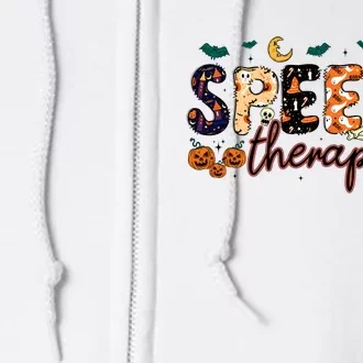 Slp Speech Therapist Halloween Full Zip Hoodie