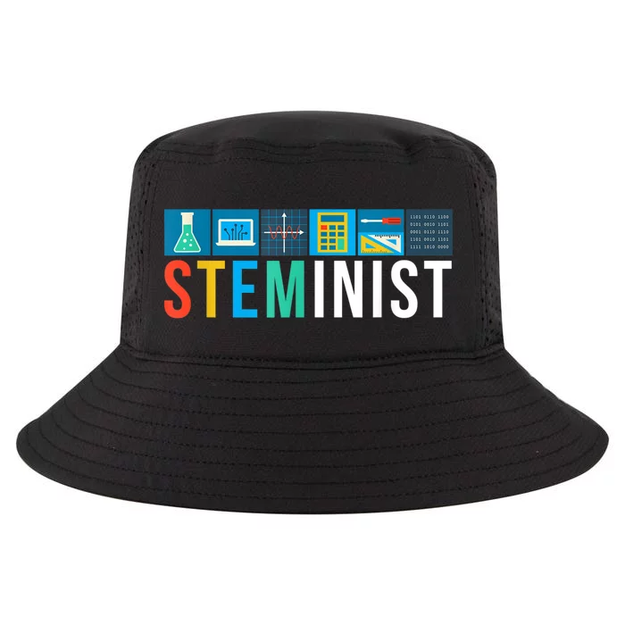 Steminist Science Technology Engineering Math STEM Cool Comfort Performance Bucket Hat