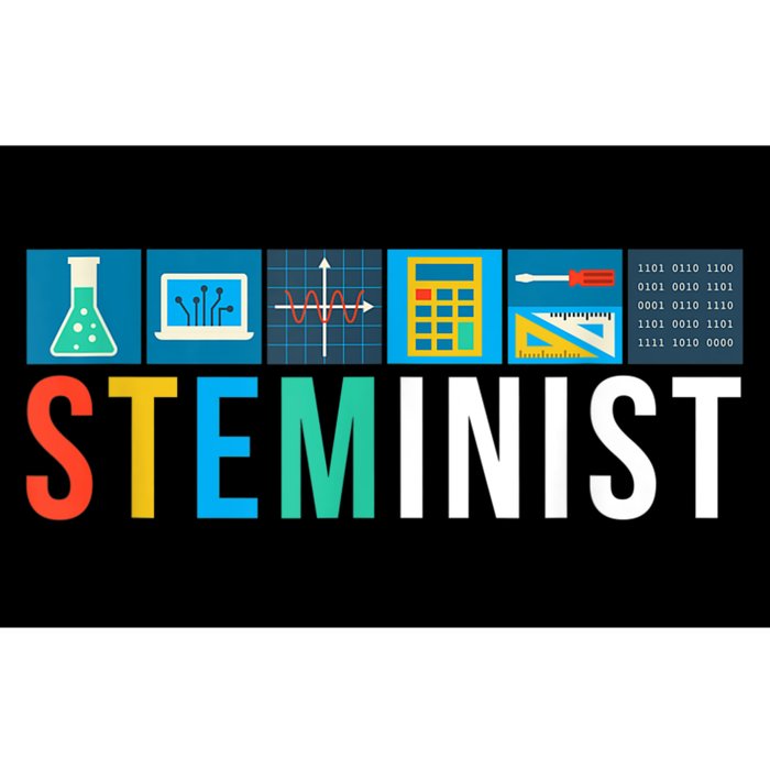 Steminist Science Technology Engineering Math STEM Bumper Sticker