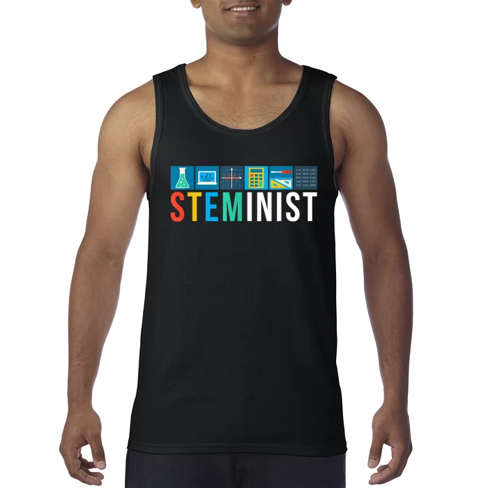 Steminist Science Technology Engineering Math STEM Tank Top