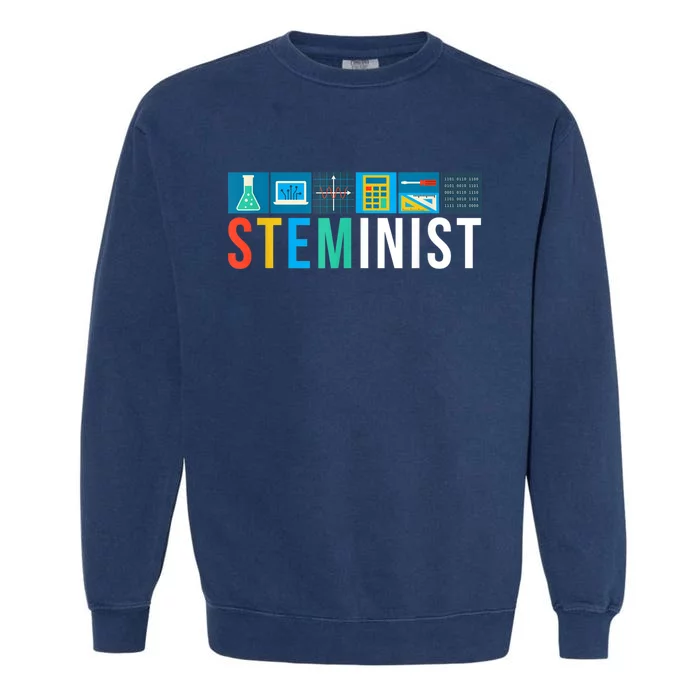 Steminist Science Technology Engineering Math STEM Garment-Dyed Sweatshirt