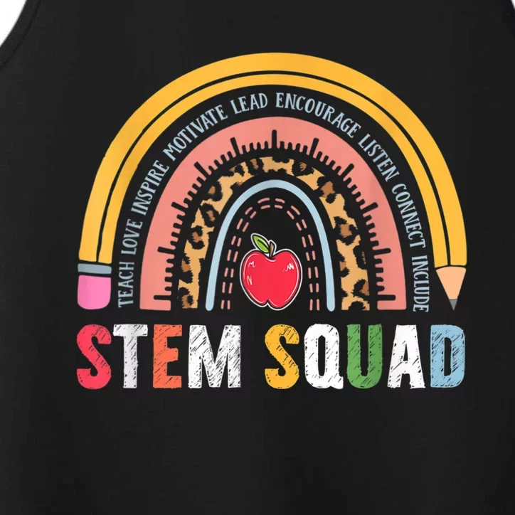 Steminist STEM Teacher Science Technology Engineering Math Performance Tank