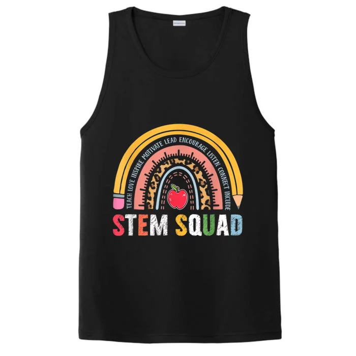 Steminist STEM Teacher Science Technology Engineering Math Performance Tank