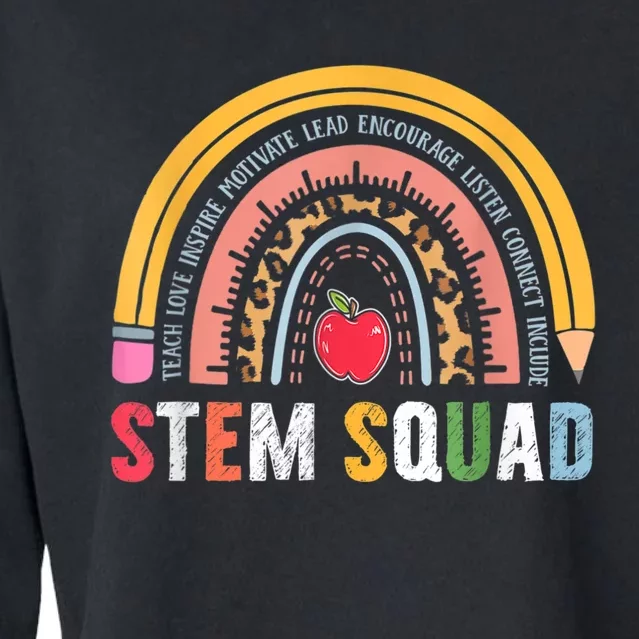 Steminist STEM Teacher Science Technology Engineering Math Cropped Pullover Crew