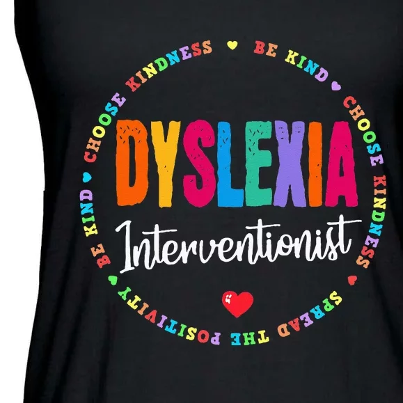 School Support Team Dyslexia Interventionist Squad Reading Ladies Essential Flowy Tank