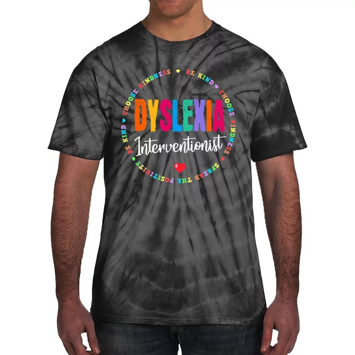 School Support Team Dyslexia Interventionist Squad Reading Tie-Dye T-Shirt