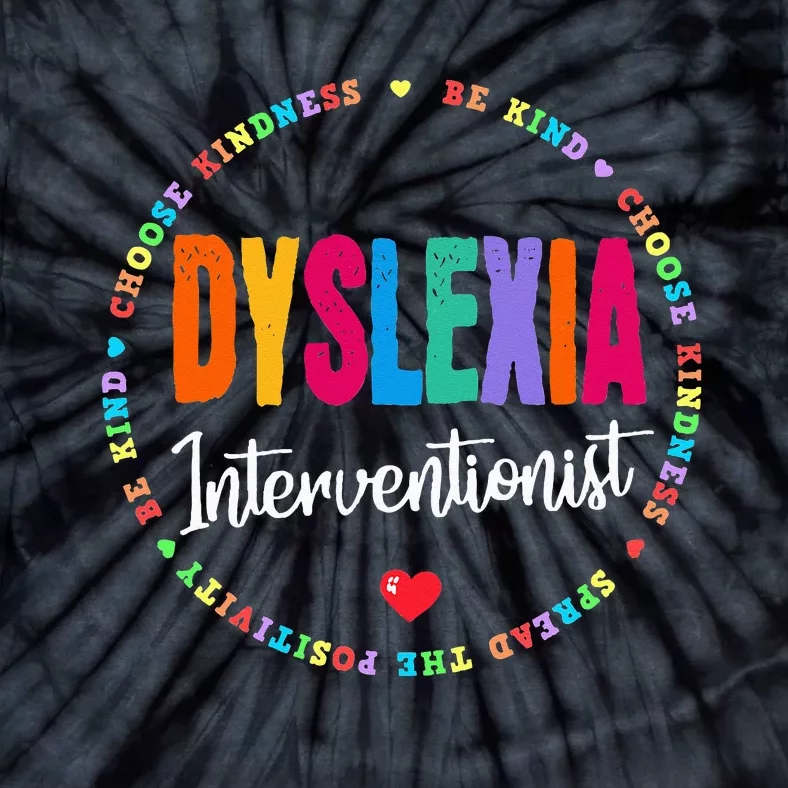 School Support Team Dyslexia Interventionist Squad Reading Tie-Dye T-Shirt