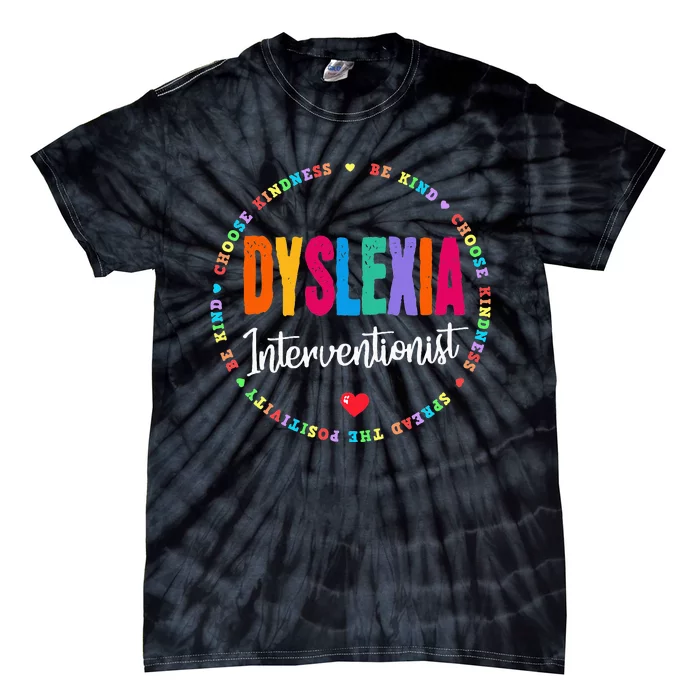 School Support Team Dyslexia Interventionist Squad Reading Tie-Dye T-Shirt