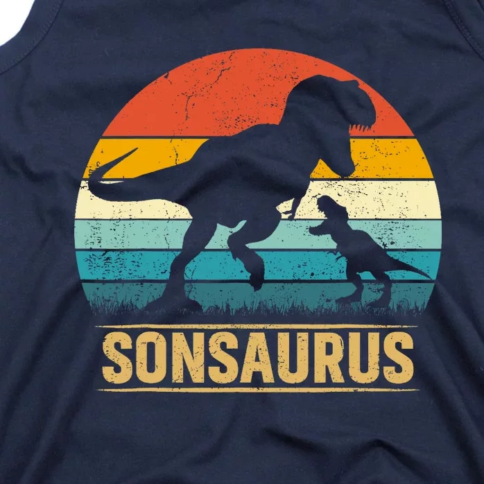 Son Saurus T Rex Dinosaur SonSaurus Matching Family Tank Top