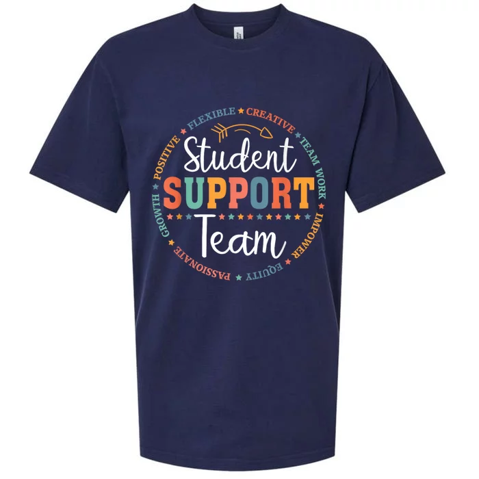 Student Support Team Counselor Social Worker Teacher Crew Sueded Cloud Jersey T-Shirt