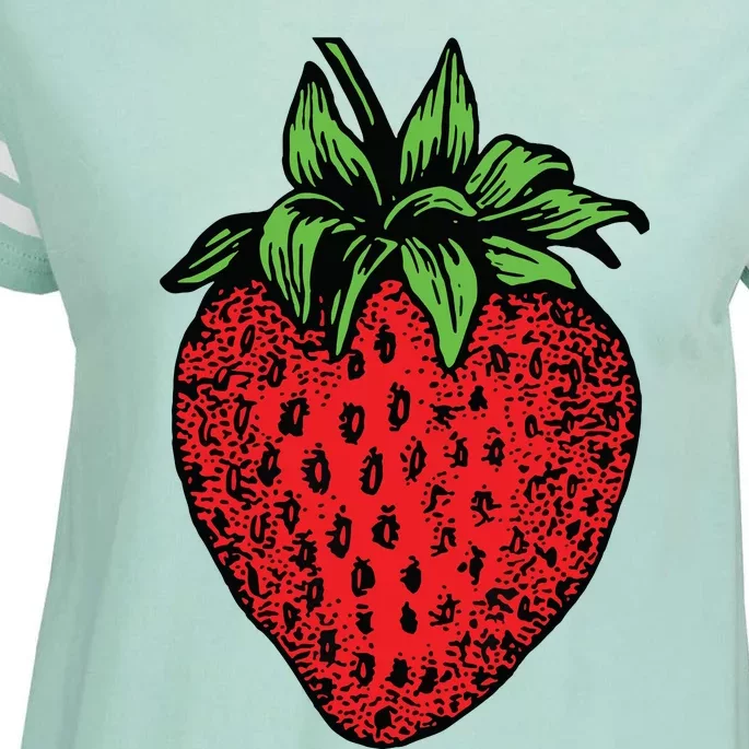 Strawberry Enza Ladies Jersey Football T-Shirt