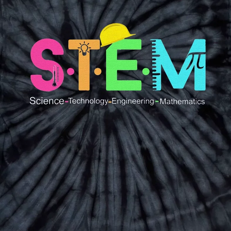 STEM Science Technology Engineering Math Teacher Tie-Dye T-Shirt