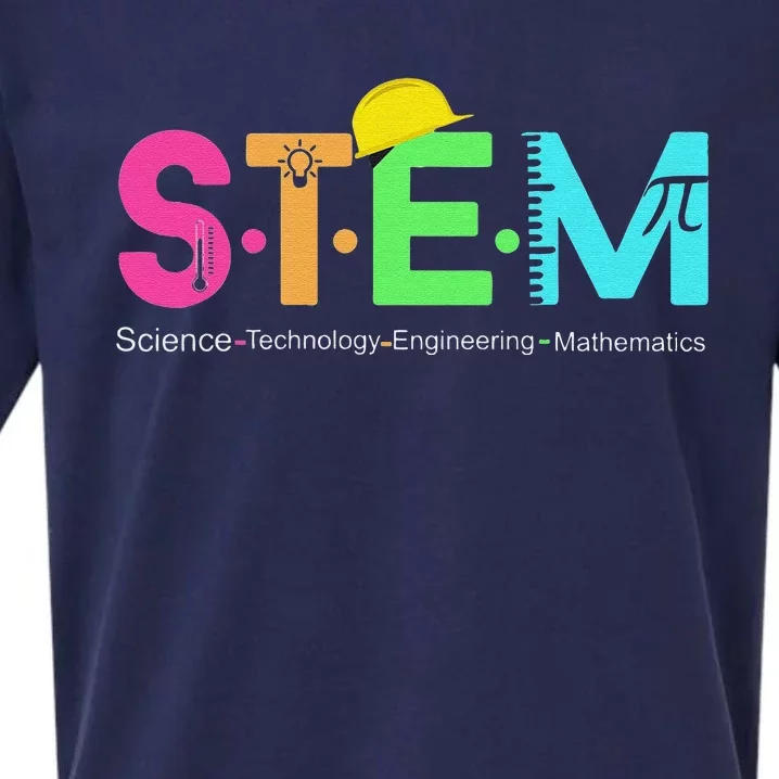 STEM Science Technology Engineering Math Teacher Sueded Cloud Jersey T-Shirt