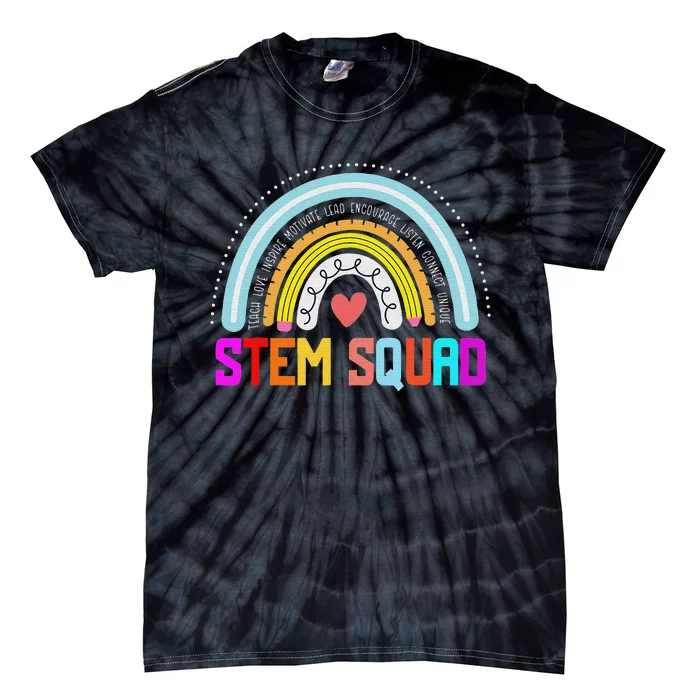 Steminist STEM Teacher Science Technology Engineering Math Tie-Dye T-Shirt