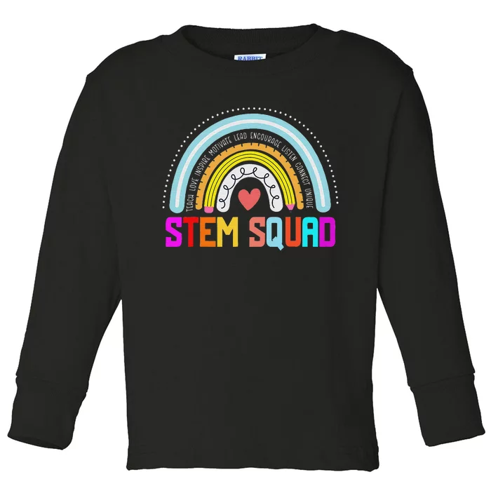 Steminist STEM Teacher Science Technology Engineering Math Toddler Long Sleeve Shirt