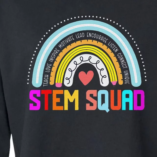 Steminist STEM Teacher Science Technology Engineering Math Cropped Pullover Crew