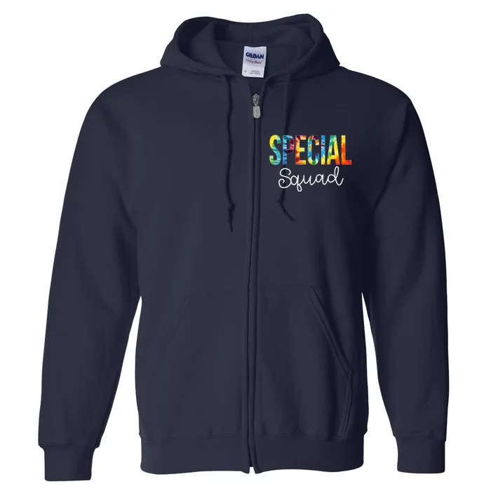 Special Squad Tie Dye Appreciation Day Hello Back To School Full Zip Hoodie