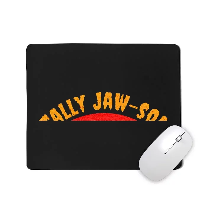 Shark Sunset Totally JawSome Awesome Beach Love Ocean Life Mousepad